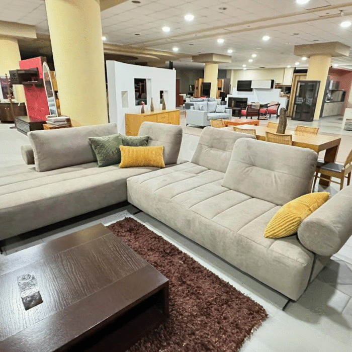 Cozy Fabric Sectional Sofa - Image 1