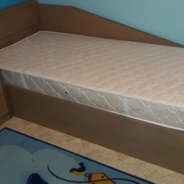 Bed with Comfortable Mattress Set - Image 1